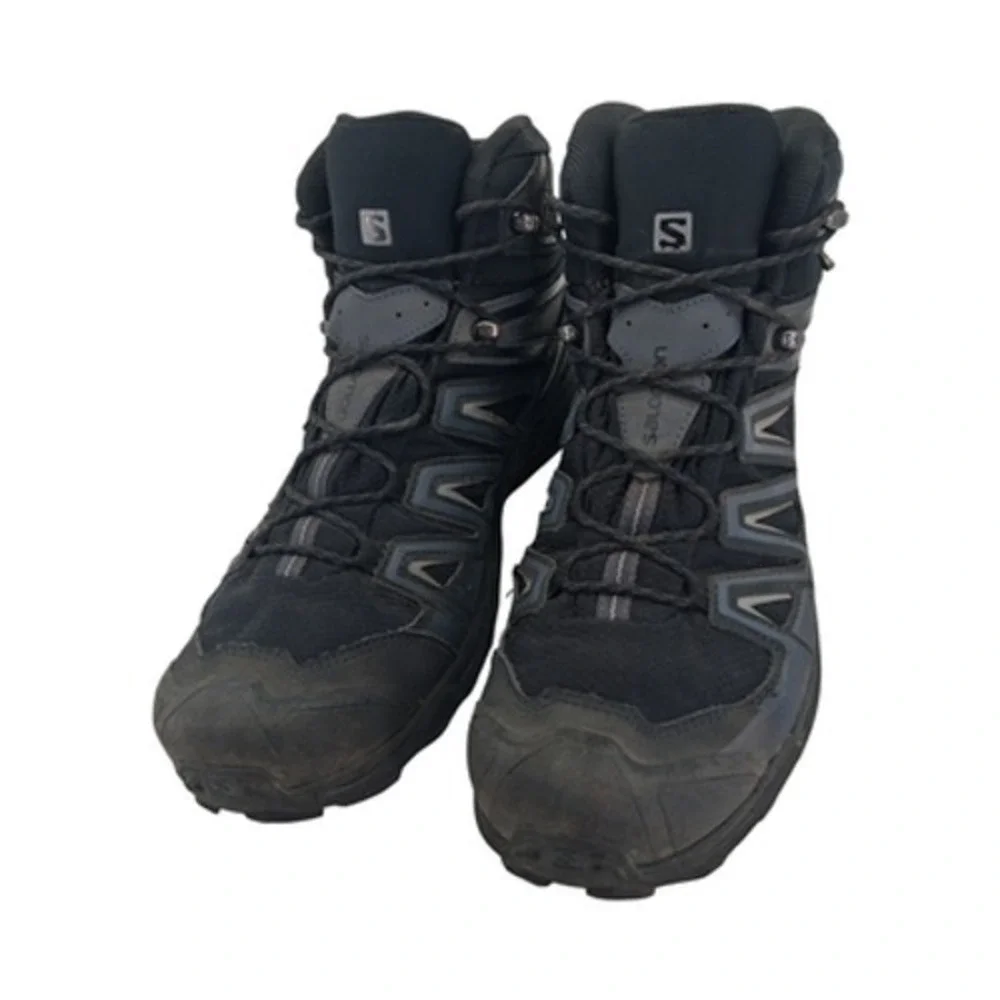 Salomon Snow Boots Mens Size 13 Black Synthetic X Ultra Waterproof Ankle Winter